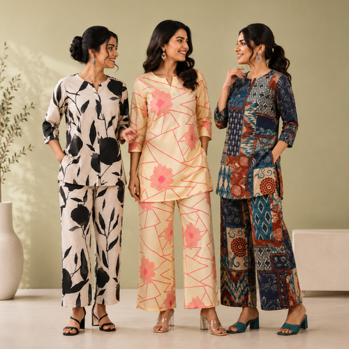 Printed Co-Ord | Casual Ethnic| Cotton Wear (C-4)